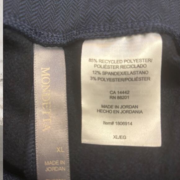 Mondetta NWT Women’s Herringbone Pant Blue Size XL - Picture 6 of 7